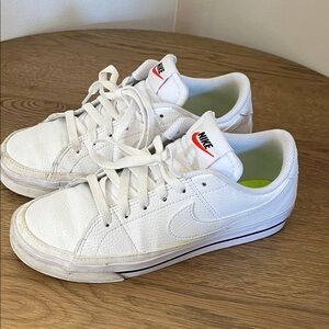 Nike White and Red Casual Sneakers